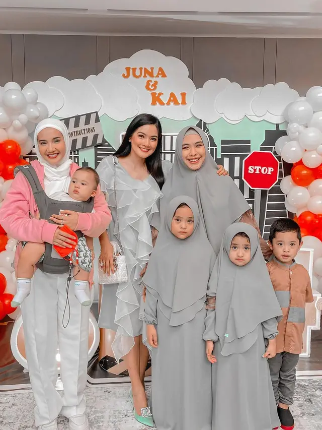Pesta ultah Kai - Juna putra Titi Kamal - Christian Sugiono (Foto: Instagram/@zaskiasungkar15)