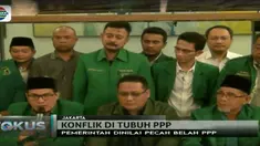 Belum selesainya konflik kepengurusan dua kubu PPP Djan Faridz dan Romahurmuziy menjadi alasan penarikan dukungan kepada Jokowi ini.