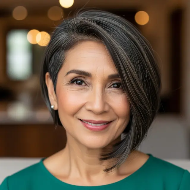 Model Rambut Pendek Wanita Usia 50 Tahun ke Atas