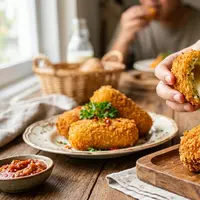 Resep Kroket Kentang Isi Mozzarella (AI Generated)