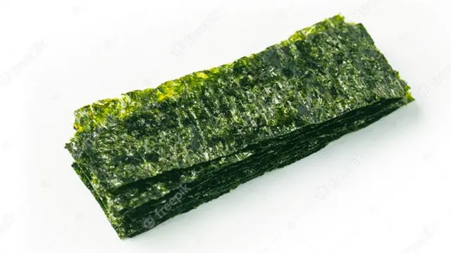 Ilustrasi nori, rumput laut, cara, membuat tamago
