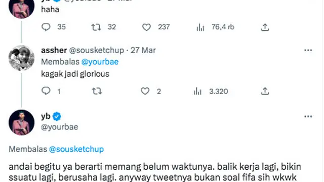 Lagu Weird Genius Kemungkinan Batal Jadi Soundtrack Piala Dunia U-20, Reza Arap: Berarti Memang Belum Waktunya, Kerja Lagi, Berusaha Lagi