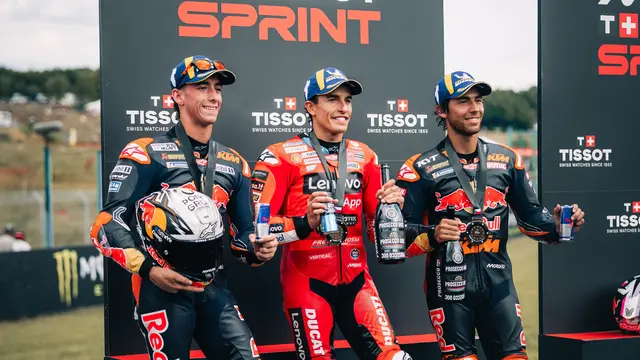 Podium Sprint Race MotoGP Ceko 2025