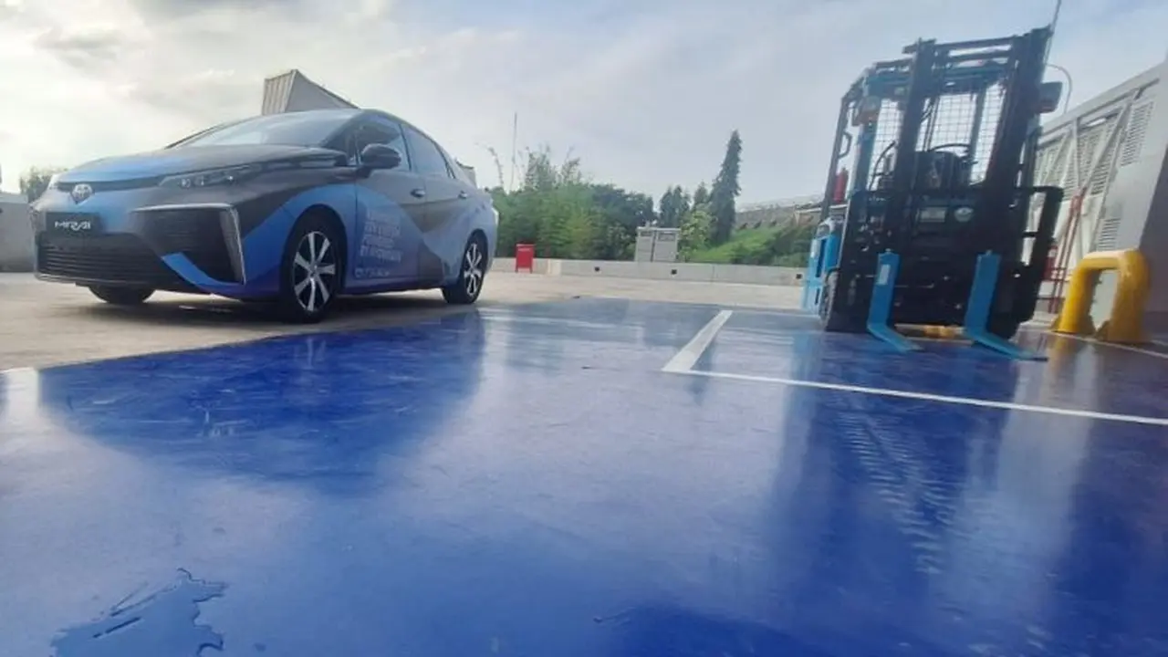 Mengenal Cara Kerja Mobil Hidrogen yang Hanya Menghasilkan Air (Arief A/Liputan6.com)