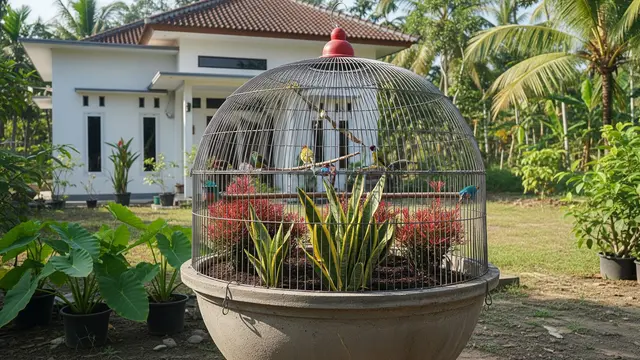 Ide Kandang Burung Sederhana di Halaman Rumah