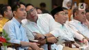 Mereka adalah Partai Gerindra, Partai Solidaritas Indonesia (PSI), Partai Demokrat, Partai Golkar, dan Partai Amanat Nasional (PAN) yang memiliki kursi di DPRD DKI Jakarta untuk periode 2024-2029. (Liputan6.com/Herman Zakharia)