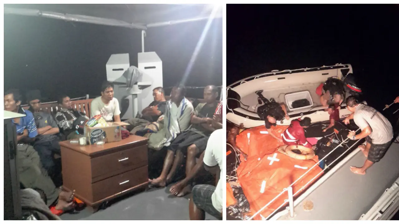 Kapal Sewaan Kementerian Menteri Susi Tenggelam di Natuna