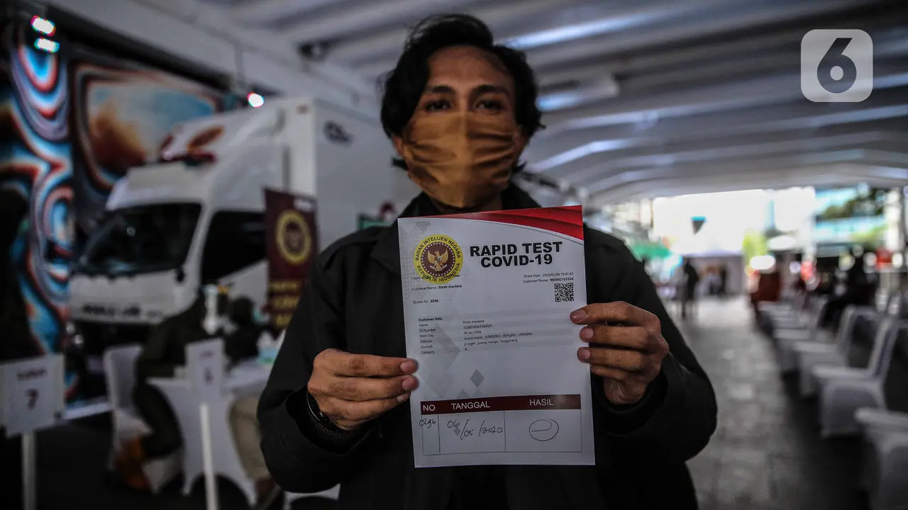 Rapid Test Covid-19 di Terowongan Kendal Jakarta