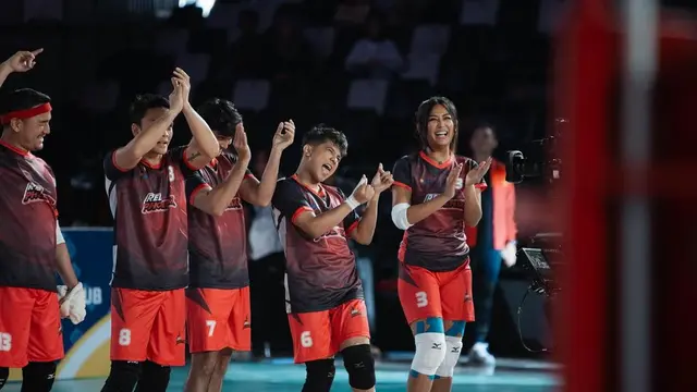 9 Potret Aksi Jirayut di Laga Pembuka Fun Volley Ball 2024, Jadi MVP