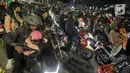 Ribuan pemudik tersebut sebagian besar akan menuju Provinsi Lampung dan sekitarnya. (Liputan6.com/Herman Zakharia)