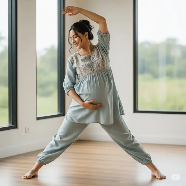 Outfit Senam Ibu Hamil. Foto: Gemini