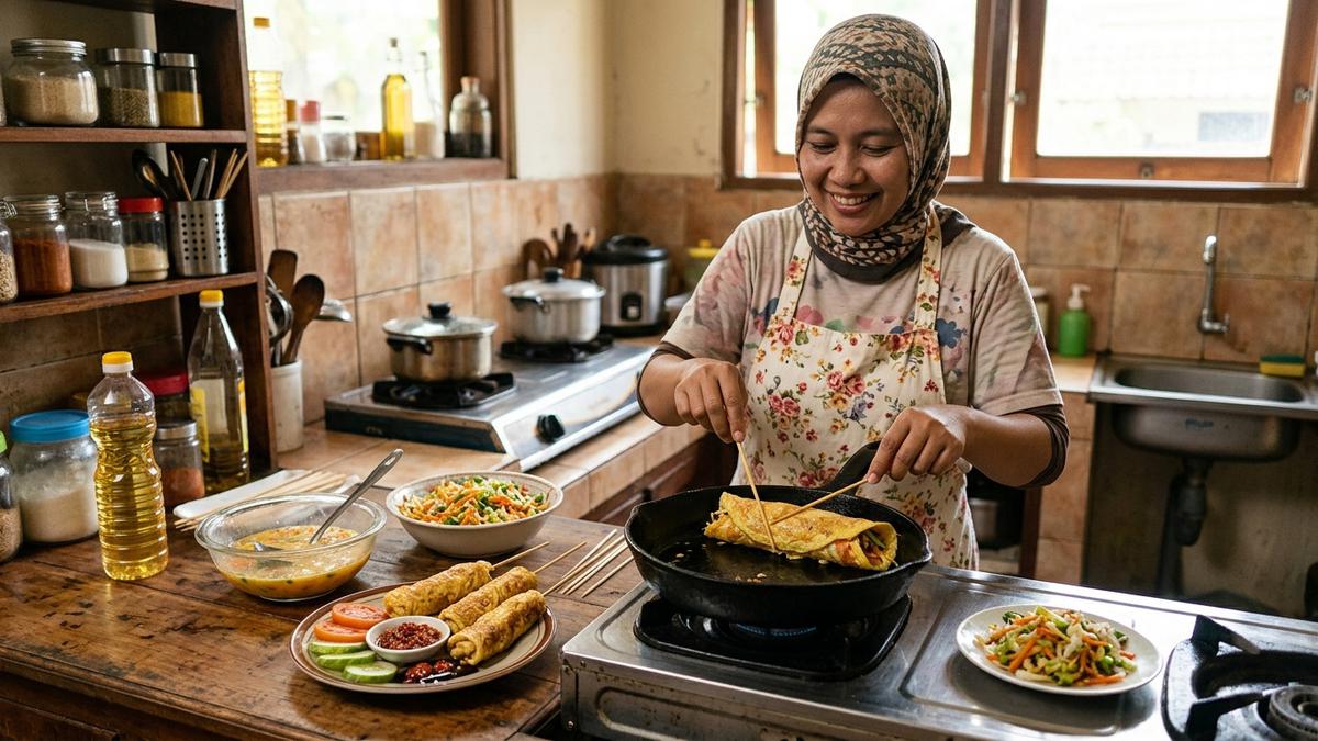 Resep Telur Gulung Isi Sayuran yang Tidak Mudah Pecah Saat Digulung, Rahasianya Ada di Adonan