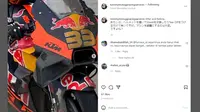 Motor pembalap Red Bull KTM Factory Racing, Brad Binder. (Instagram @tommymotogpracingservices)