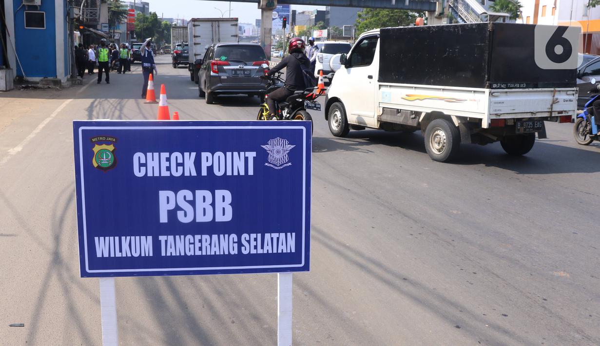 FOTO Pengawasan Pelaksanaan PSBB di Tangerang Selatan 
