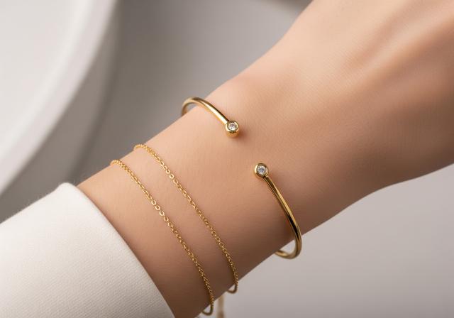 Gelang Choker dengan Bukaan Sederhana/Model Gelang Emas Choker Simpel Tapi Elegan (Sumber: gemini)