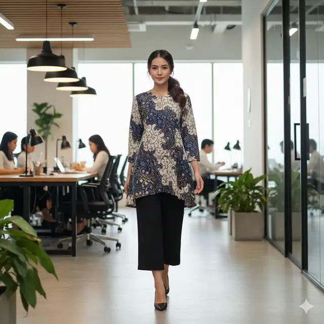 Model Atasan Batik Formal Wanita untuk Tampil Elegan