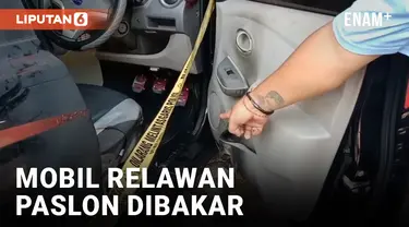 Mobil Milik Relawan Salah Satu Paslon Dibakar Orang Tak Dikenal