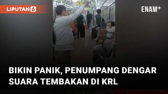 Seorang netizen membagikan ceritanya ketika mendengar suara tembakan di dalam KRL