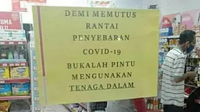 6 Peringatan di Toko Ini Nyeleneh Banget, Bikin Senyum