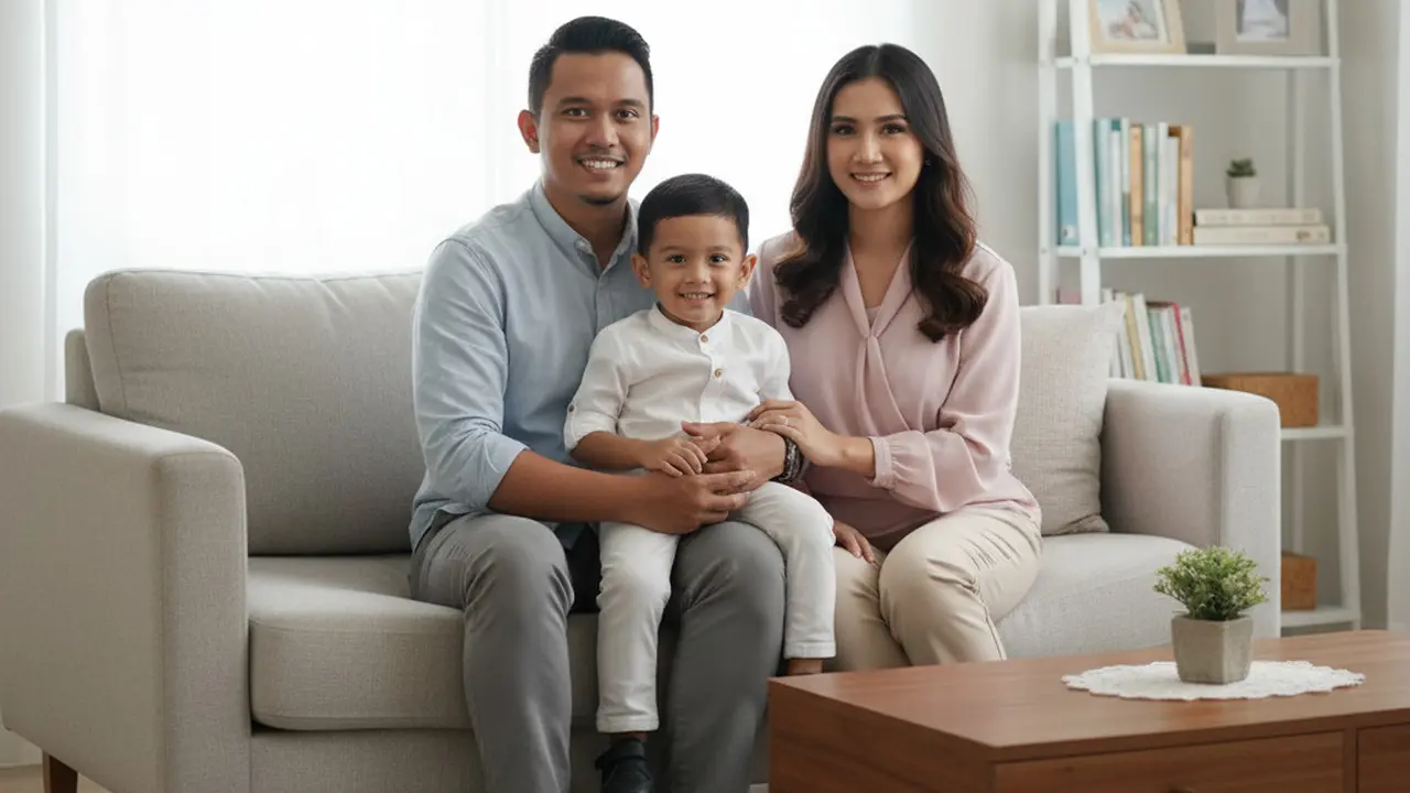 7 Ide Prompt Gemini AI Foto Keluarga Bertiga, Hasil Realistis & Estetik Ala Photoshoot Profesional