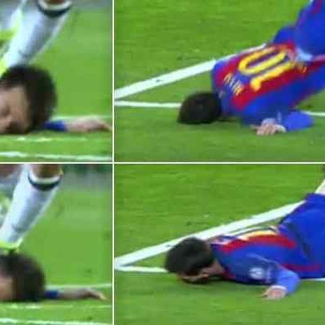 Jatuh Dan Wajah Menghantam Tanah Messi Jadi Bahan Ledekan Bola Liputan6 Com