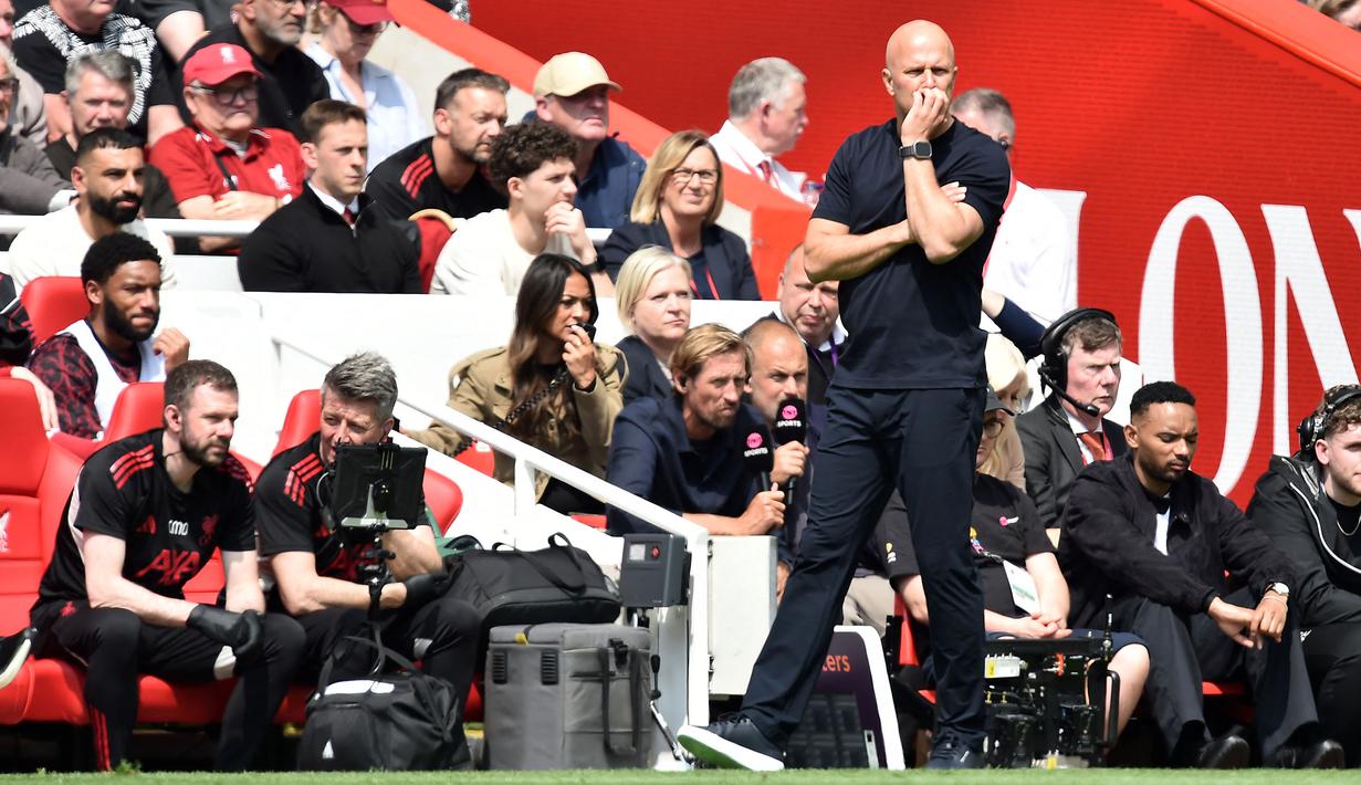 Hasil imbang 1-1 membuat Liverpool gagal mengamankan tiket Liga Champions musim depan untuk sementara. Pasalnya mereka terpaut tujuh poin dari Bournemouth dalam tiga laga tersisa. (AFP/Peter Powell)