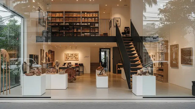 Toko dengan Galeri dan Mezzanine