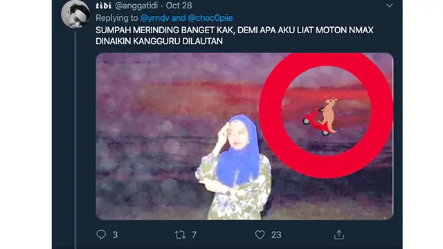 Viral Foto Horor Gadis di Parangtritis, Warganet Malah Bikin Editan Nyeleneh