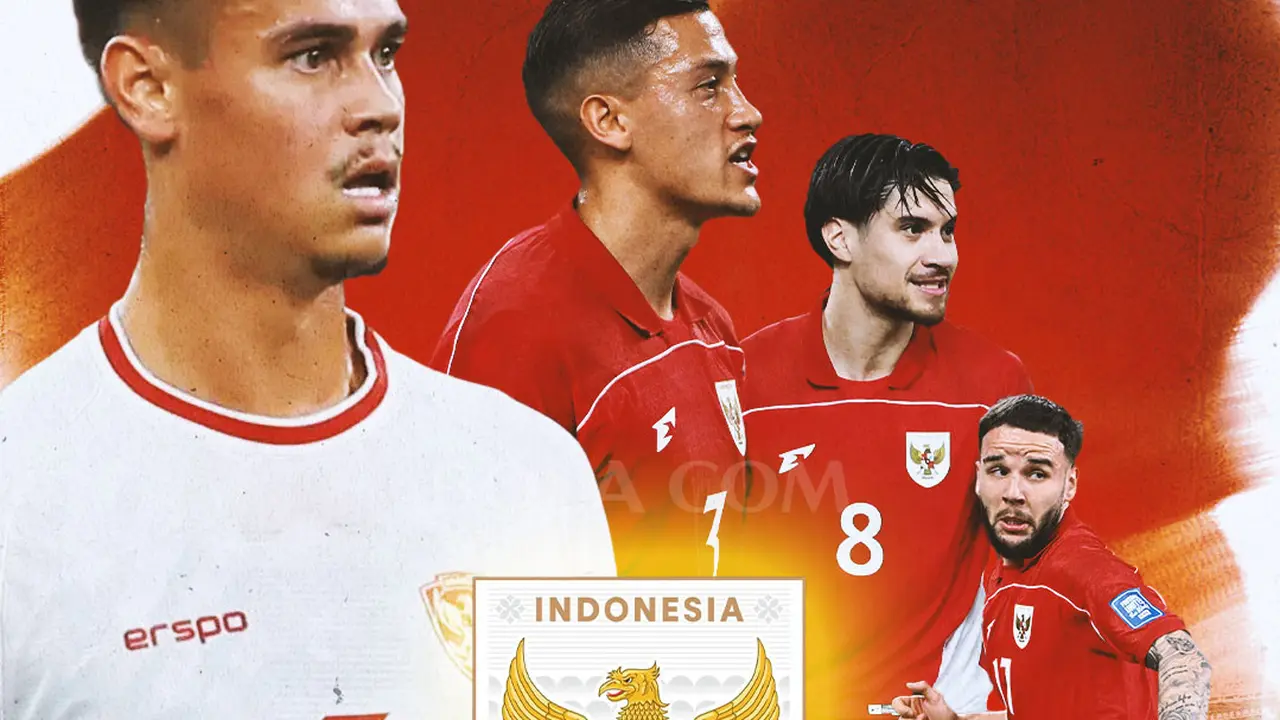 Timnas Indonesia - Mees Hilgers, Jay Idzes, Kedin Diks, Calvin Verdonk
