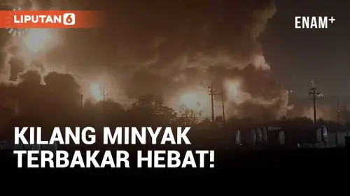 VIDEO: Kebakaran Besar Melanda Kilang Minyak di Pinggiran Erbil