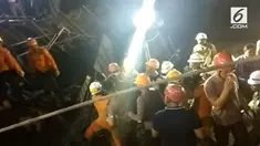 Basarnas berhasil mengevakuasi 2 jenazah pekerja yang tertimpa reruntuha jembatan tol Manado-Bitung