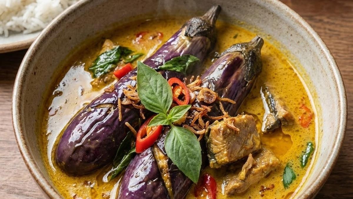Resep Terong Santan Pedas dan Gurih, Bikin Makan Makin Lahap