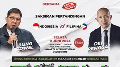 Berita video promo event MALAMNYA BOLA, nonton bersama laga Timnas Indonesia Vs Filipina di Jakarta Internasional Velodrome
