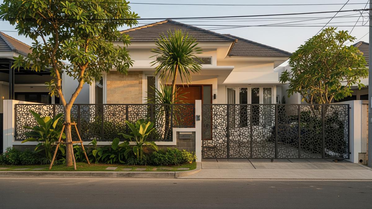 8 Pola Pagar Laser Cutting yang Aman Sekaligus Mempercantik Fasad Rumah