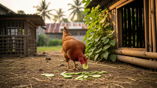 Apakah Ayam Boleh Makan Mentimun? Pahami Cara Benar dan Segudang Manfaatnya