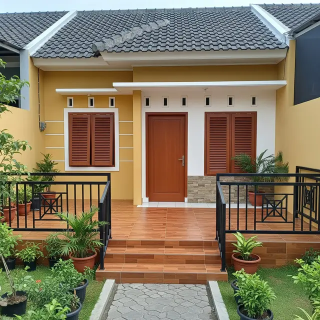 9 Desain Teras Mungil dengan Keramik Murah tapi Mewah, Elegan Tanpa Menguras Kantong