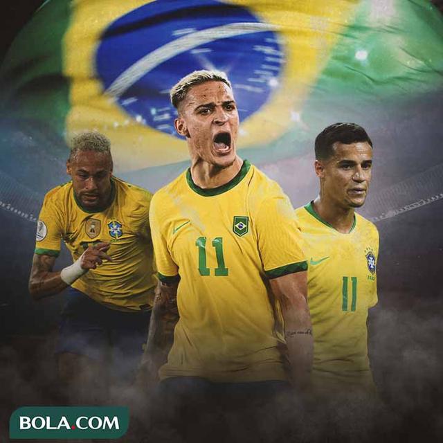 Brasil - Neymar, Antony, Philippe Coutinho