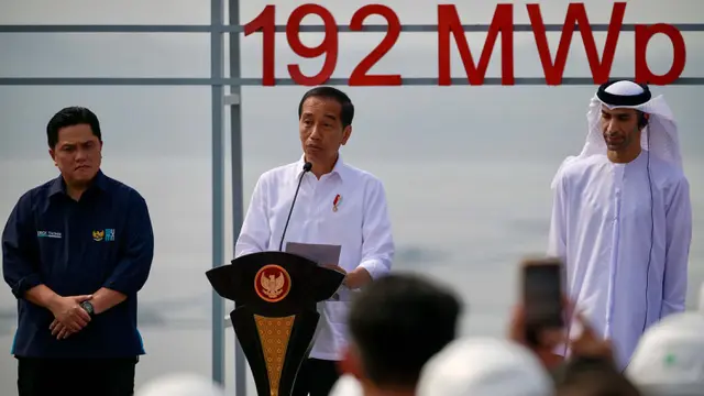 Presiden Jokowi Resmikan Pengoperasian PLTS Terapung Cirata