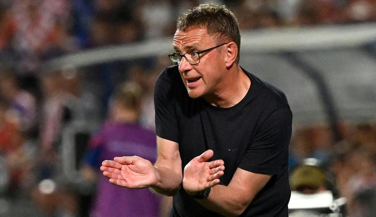 Sementara Timnas Austria makin percaya diri dengan kehadiran pelatih anyar mereka yang baru saja meninggalkan Manchester United, Ralf Rangnick. (AFP/APA/Robert Jaeger)
