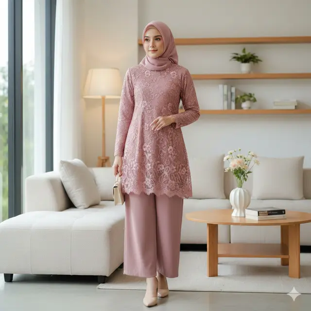 Model Setelan Kulot dan Tunik