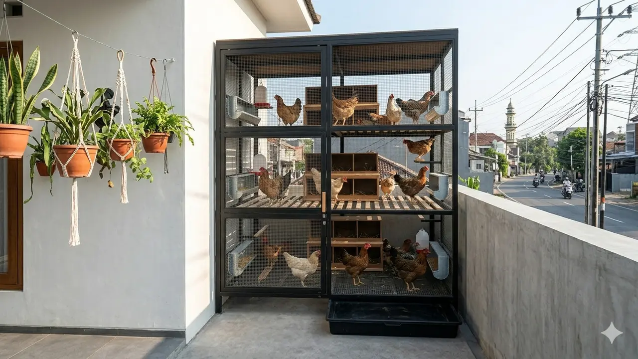Desain Kandang Ayam Ala Urban Farming
