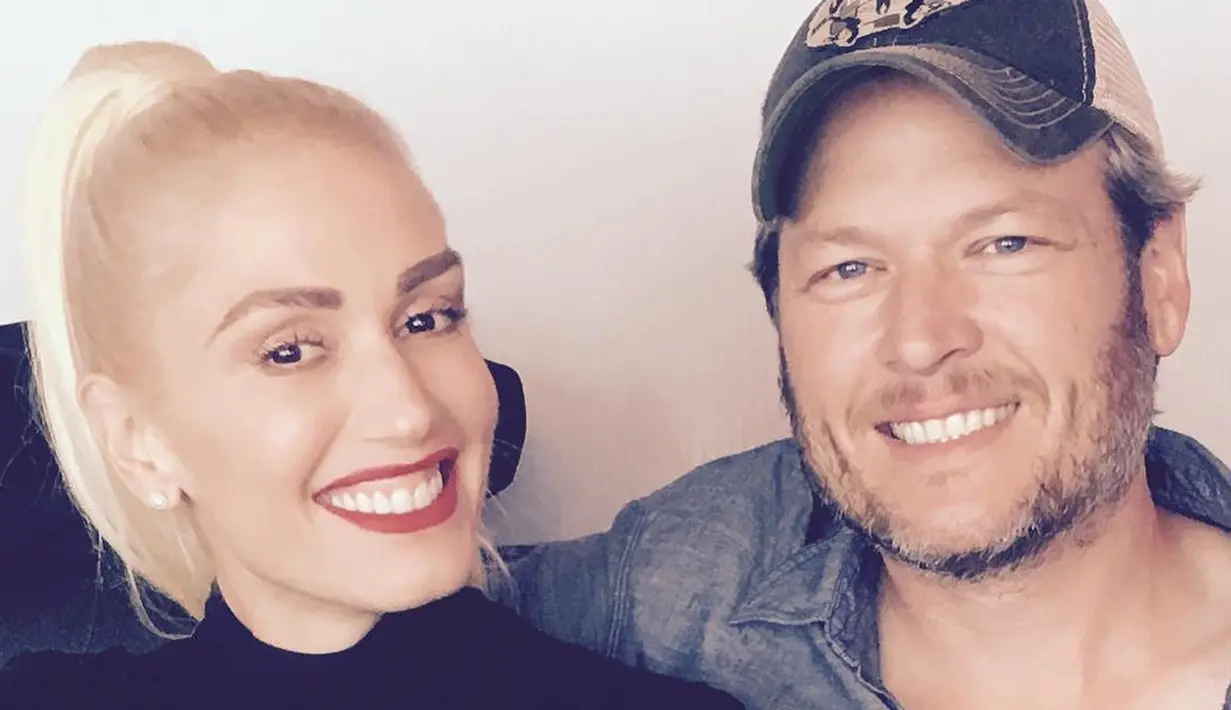 Layaknya dua orang yang pernah gagal lalu saling menemukan, Gwen Stefani dan Blake Shelton selalu tampil mesra. (instagram/gwenstefani)