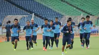 Latihan Timnas Indonesia (Liputan6.com/Helmi Fithriansyah)