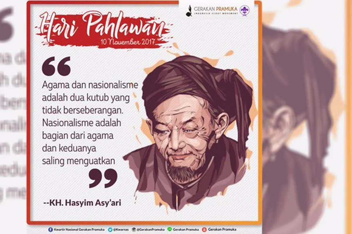 Hari Pahlawan - KH. Hasyim Asya'ri (Liputan6.com/pool/GerakanPramuka)