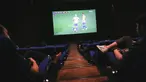 Vidio bekerjasama dengan XXI melakukan inovasi berupa nonton bareng Piala Dunia 2022 yang dilakukan di Bioskop. (Bola.com/Bagaskara Lazuardi)