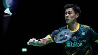 Penampilan Shesar Hiren Rhustavito pada babak kedua All England 2020, di Arena Birmingham, Kamis (12/3/2020). (PBSI)