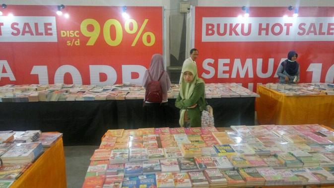 MocoSik 2019 digelar di Jogja Expo Center (JEC) Yogyakarta pada 23 sampai 25 Agustus 2019 dengan menggandeng 120 penerbit buku (Liputan6.com/ Switzy Sabandar)