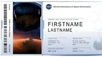 Boarding Pass dari NASA yang akan didapatkan setelah Anda mendaftarkan nama untuk dibawa ke Mars. (NASA)