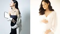 Gaya Maternity Shoot Ovi Dian yang Curi Perhatian. (Sumber: Instagram/mozawahyu)