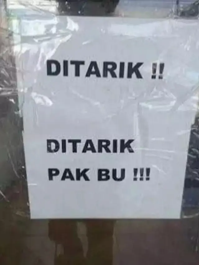 6 Tulisan Peringatan di Pintu Kaca Minimarket Ini Bikin Pembeli Salah Fokus